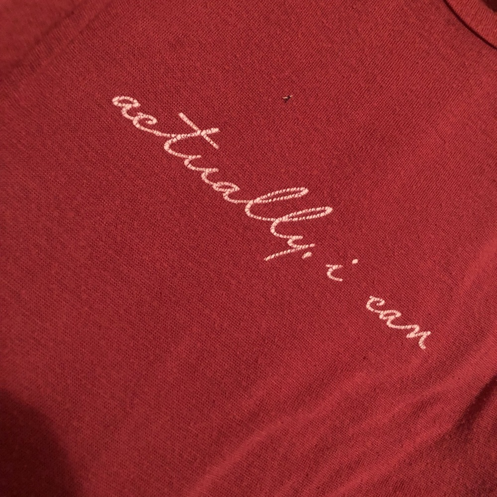 Short Sleeve Auburn/Maroon Wet Seal Size S Crop Top